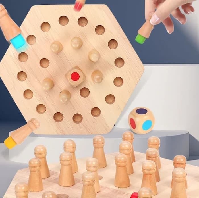 BrainMatch | Houten Geheugen Match Stok Schaak [Laatste Dag Korting]