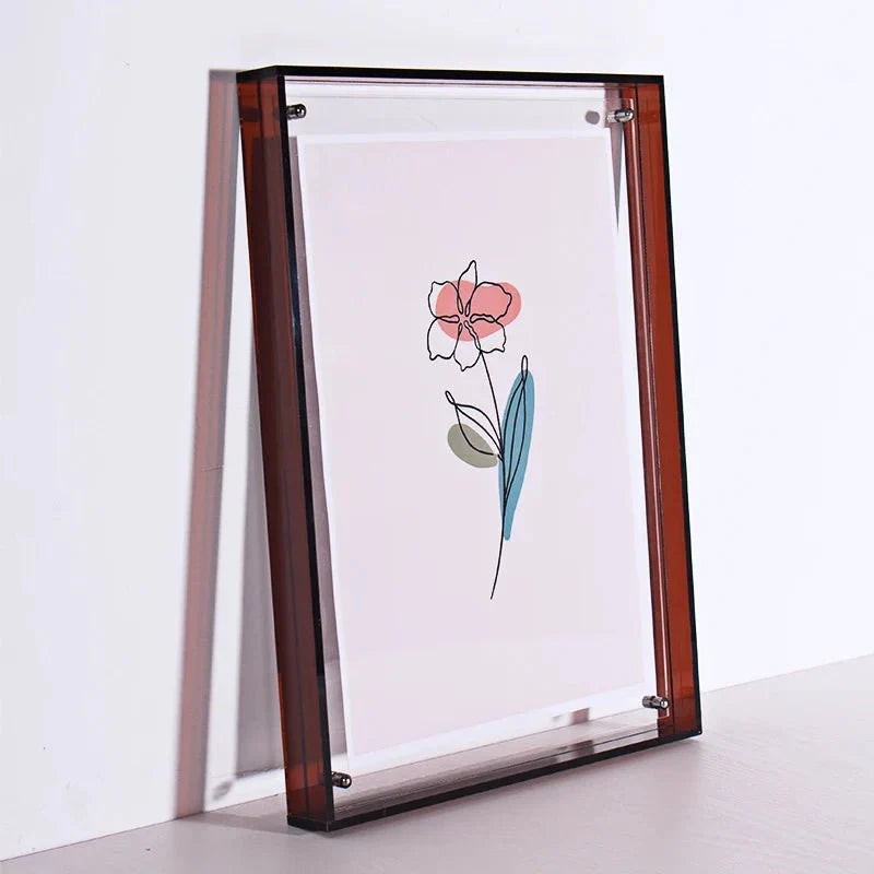 Transparante Acryl Fotolijst | Kleurrijke Minimalistische Designlijst