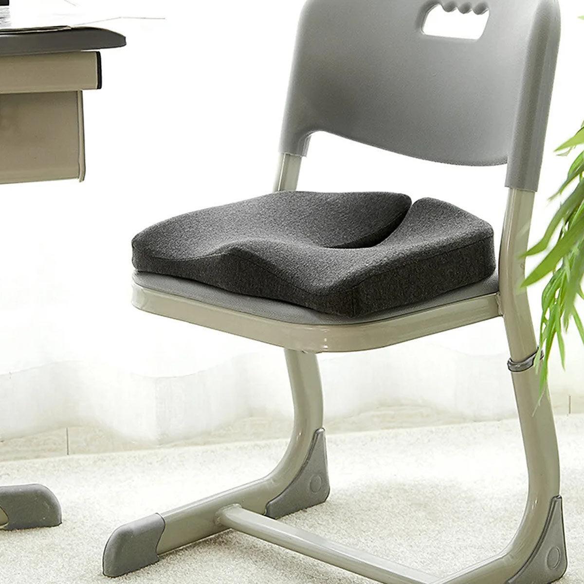 Skanto | ErgoRelief Zitkussen – Ergonomisch Geheugenschuim Kussen voor Rug en Staartbeen