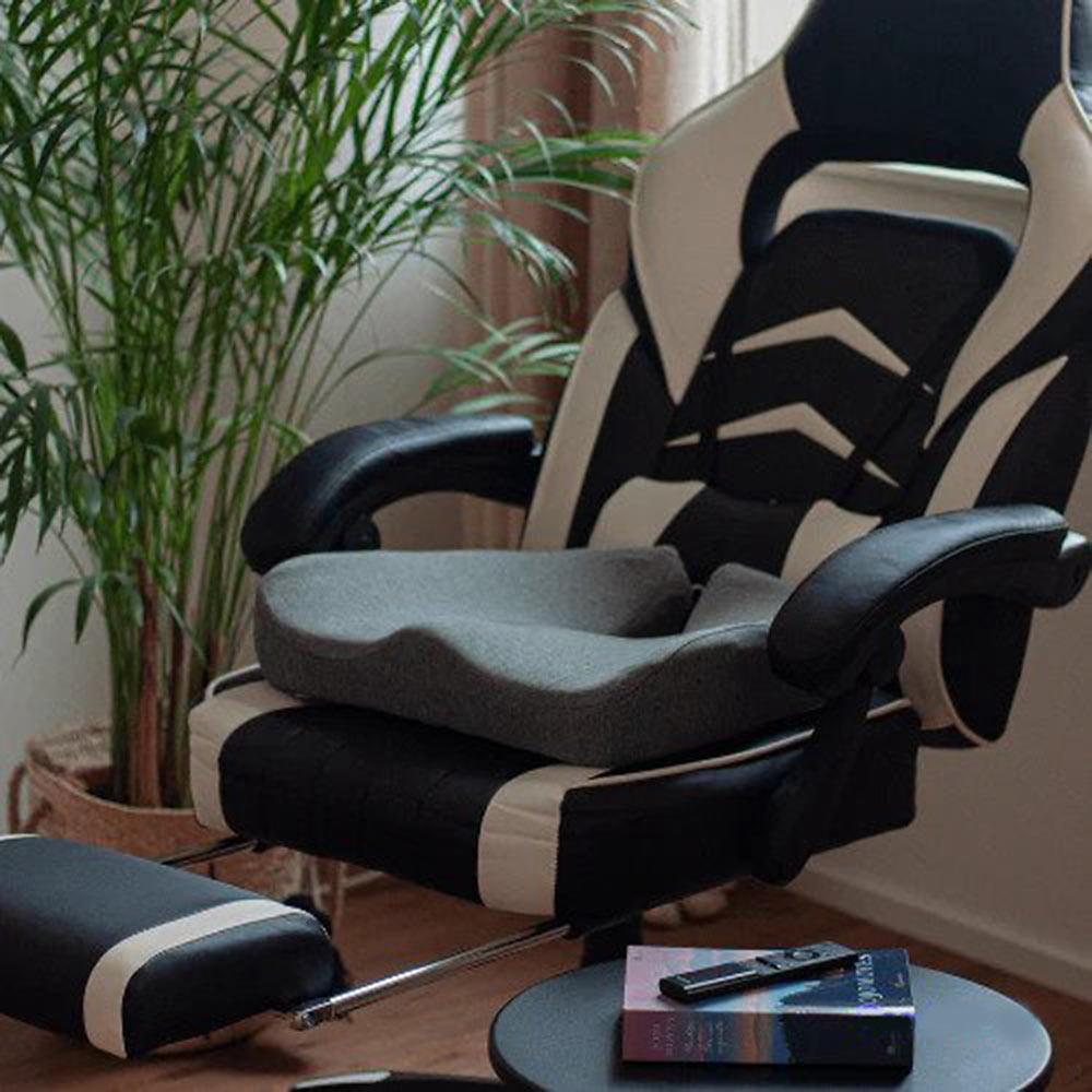 Skanto | ErgoRelief Zitkussen – Ergonomisch Geheugenschuim Kussen voor Rug en Staartbeen