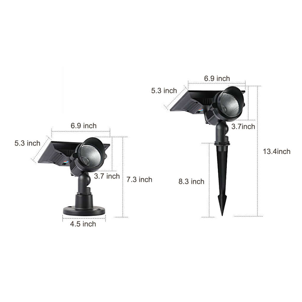 Minvera – Solar LED Tuinspot Verstelbaar Aluminium IP54