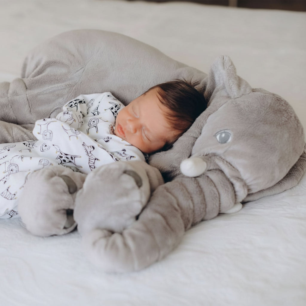 PlushElephant Knuffelkussen – Superzacht & Comfortabel voor Baby’s en Kinderen