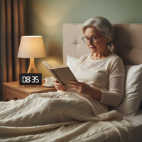 CurveClock | Digitale Wekker LED met Gebogen Scherm en Automatische Verlichting
