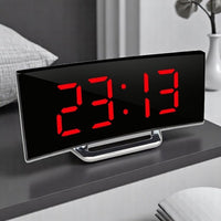 CurveClock | Digitale Wekker LED met Gebogen Scherm en Automatische Verlichting