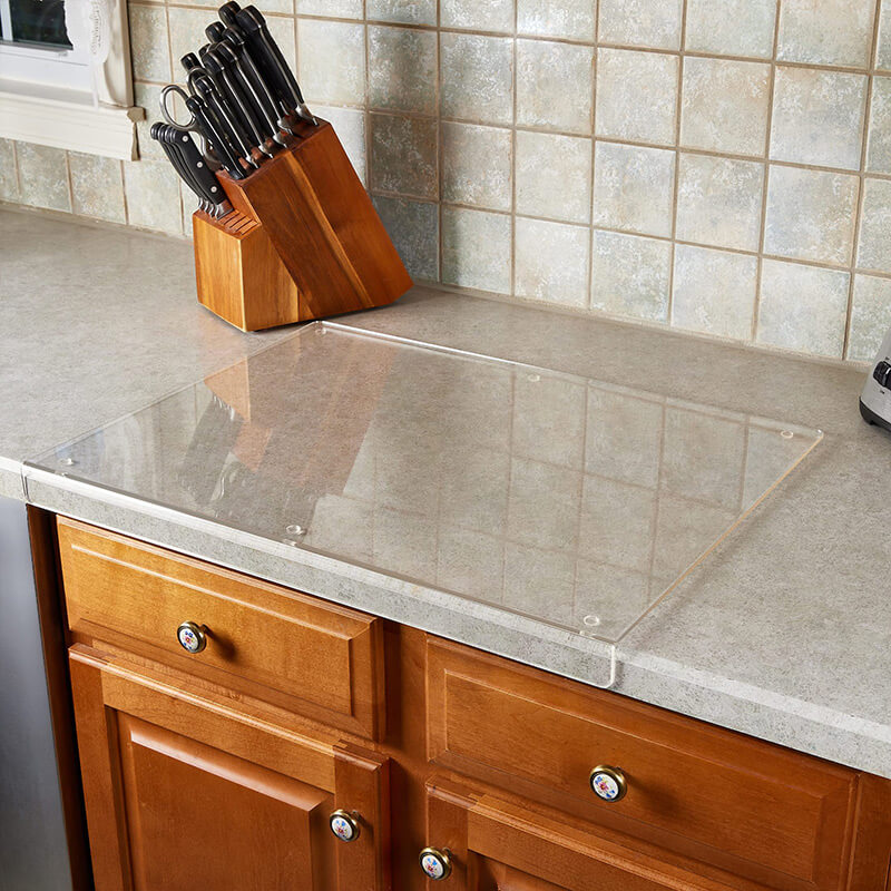 ClearCut – Antislip Snijplank Acryl transparant – Stijlvol & hygiënisch