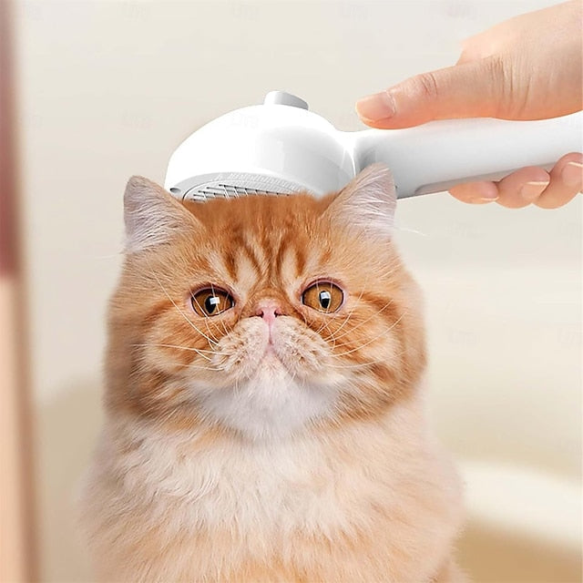 PetGlow Huisdierenborstel | Zachte Vachtverzorgingsborstel | Voor Honden & Katten | Verwijdert losse haren & masseert zachtjes