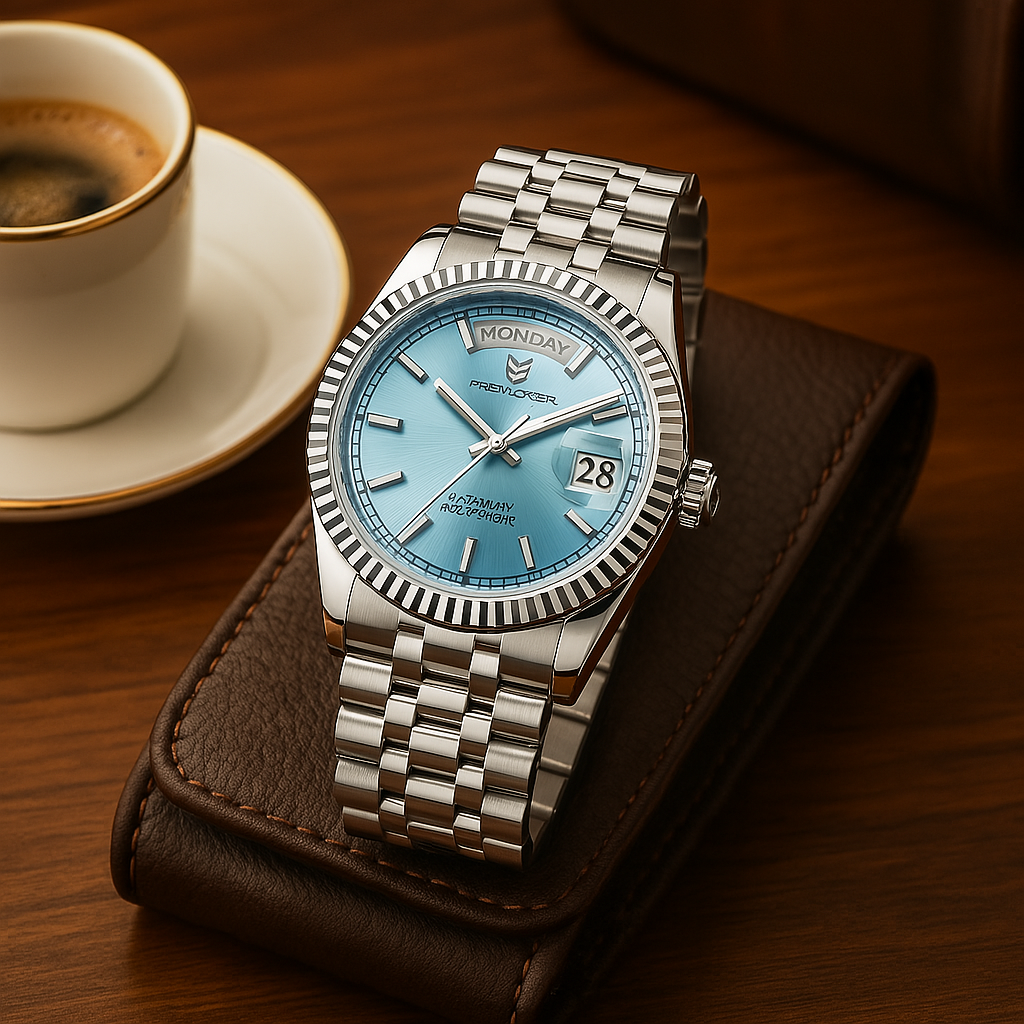 Luxe Automatisch Herenhorloge – Zelfopladend van RVS met Kalender