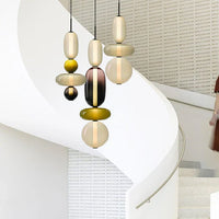 Hanglamp van gekandiseerd glas