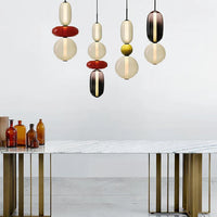 Hanglamp van gekandiseerd glas