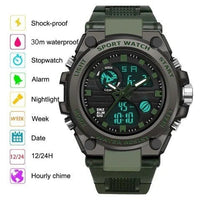 Sportieve Dual-Display Mode Multifunctionele waterdichte verlichte herenarmbandhorloge