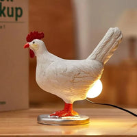 Decoratieve nachtlamp in de vorm van een kip – originele LED tafellamp voor de slaapkamer