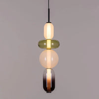 Hanglamp van gekandiseerd glas