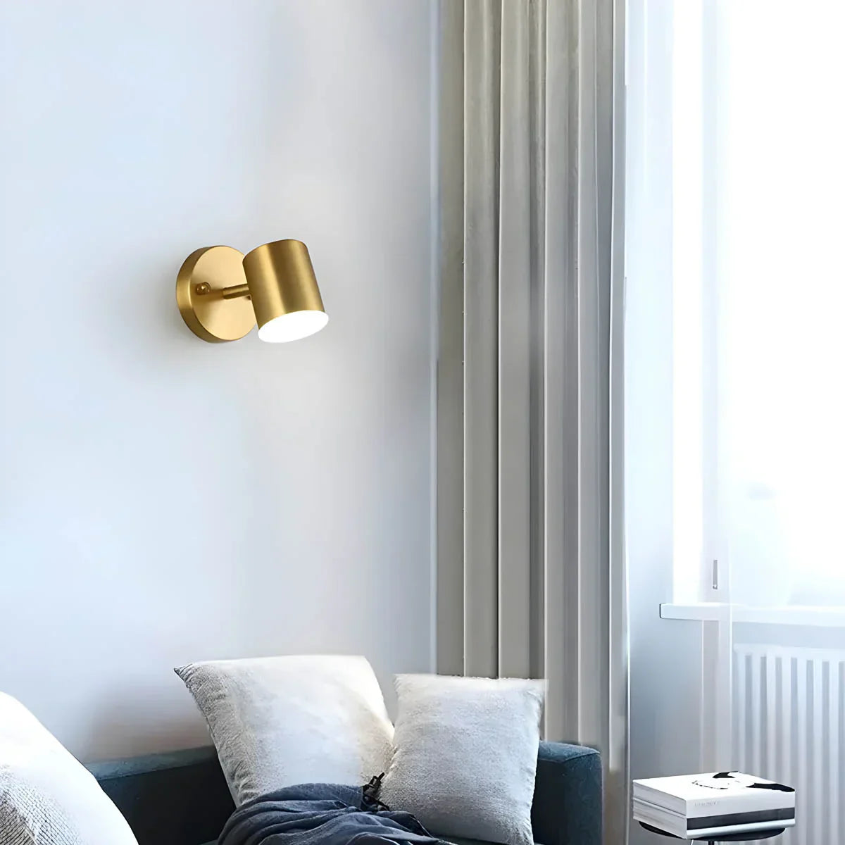 Moderne LED wandlamp met gouden afwerking – elegantie en functionaliteit