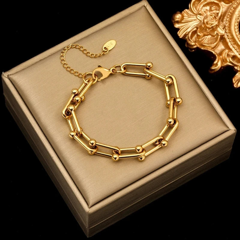 Aurielle Gold Link Set | Orntli