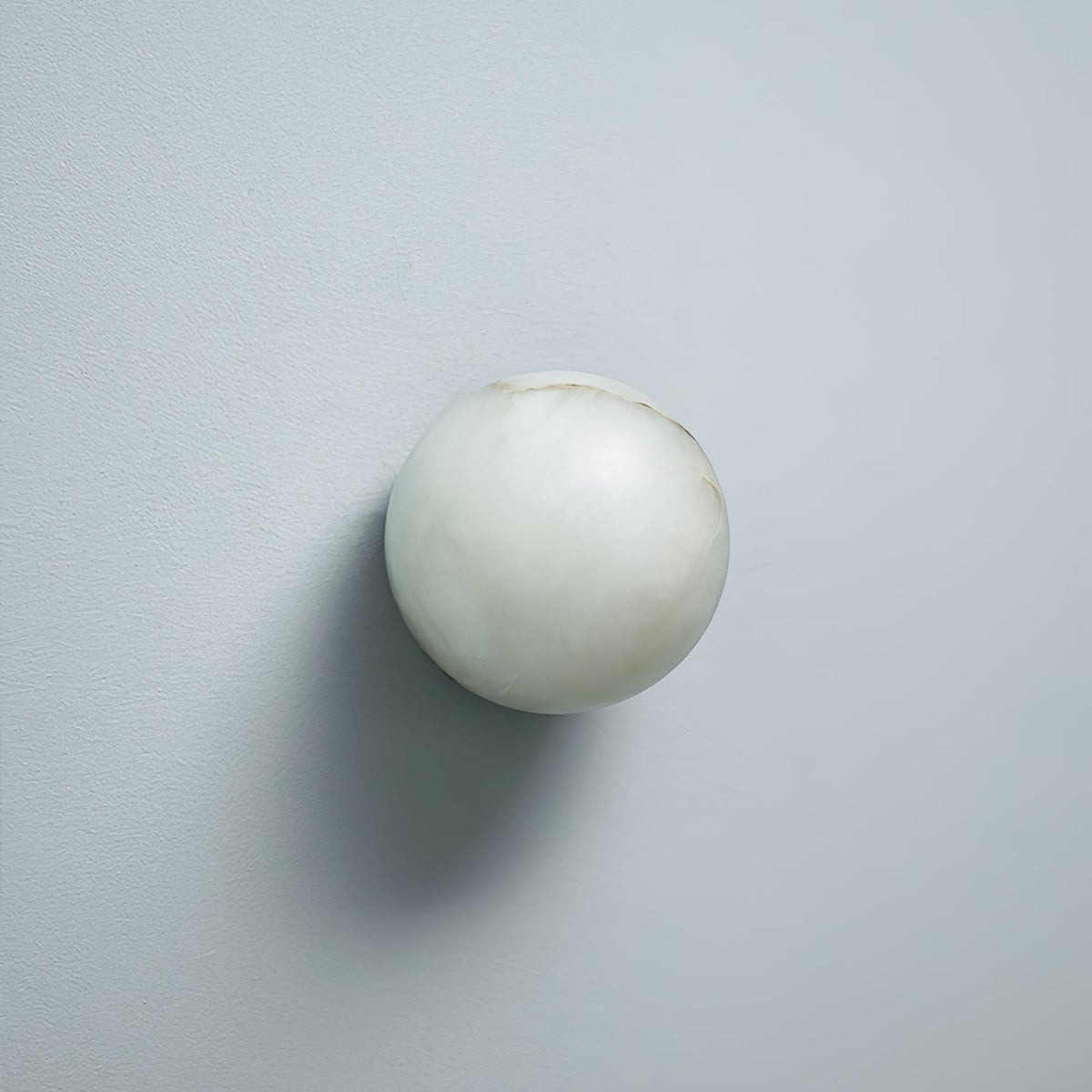 Alabaster Elegance Japandi Mini Orb Wandlamp