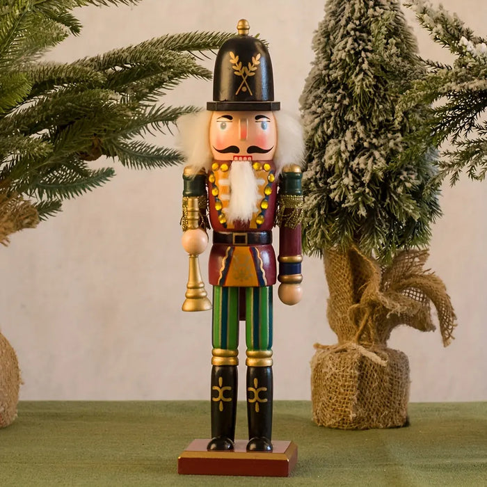 NutcrackerJoy - Houten Notenkraker Soldaat Figuur voor Tijdloze Kerstsfeer