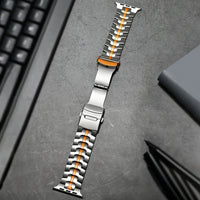 Veralis Titanium Apple Watch Band Met Hypoallergene Sluiting