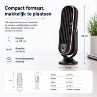 Coolux – Ultra-Stille USB Bureauventilator