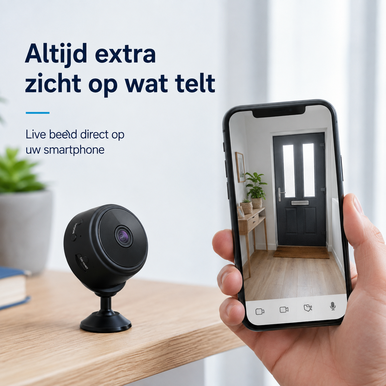 AutoVision | Draadloze Magnetische Beveiligingscamera met Nachtzicht