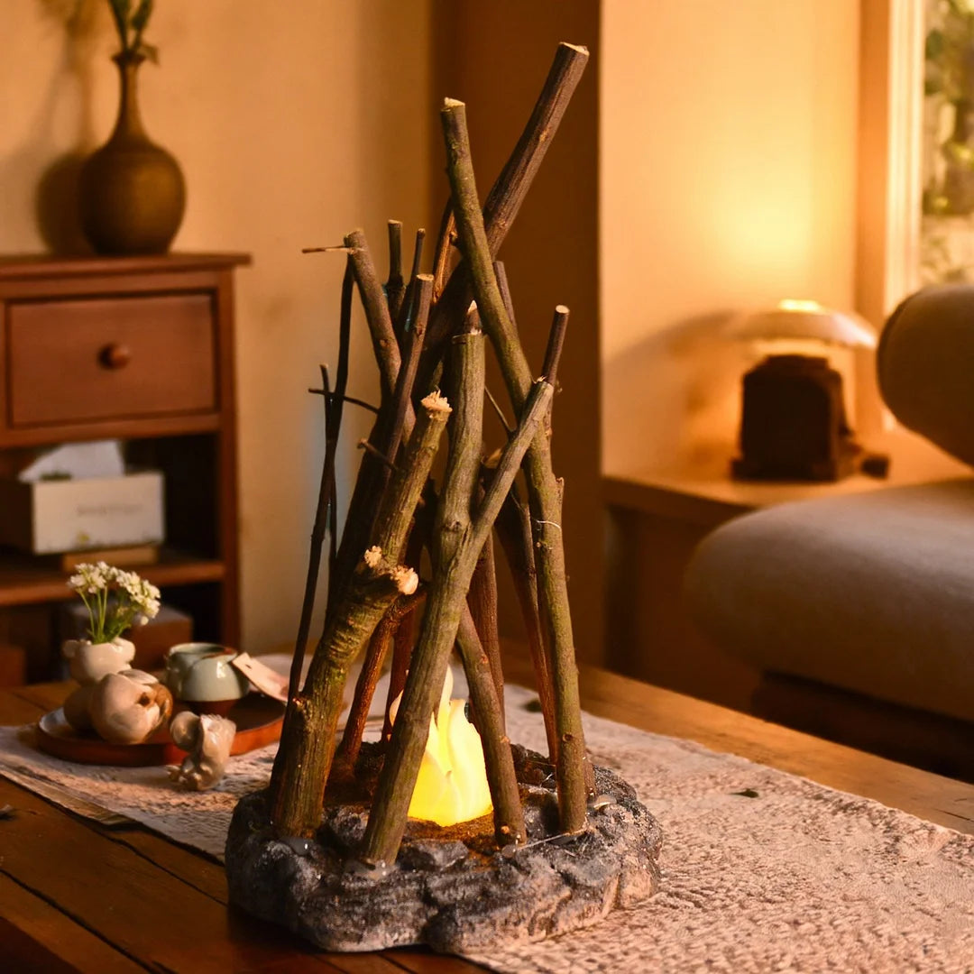 GlowWood™ | Gezellige rustieke warmte met rustgevend omgevingslicht