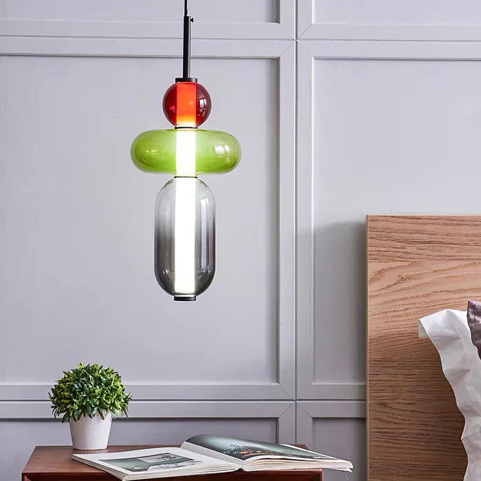 Hanglamp van gekandiseerd glas