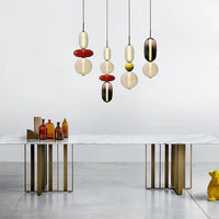 Hanglamp van gekandiseerd glas