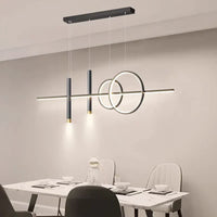 Moderne LED hanglamp – geometrisch design, plafondverlichting voor woonkamer en eetkamer