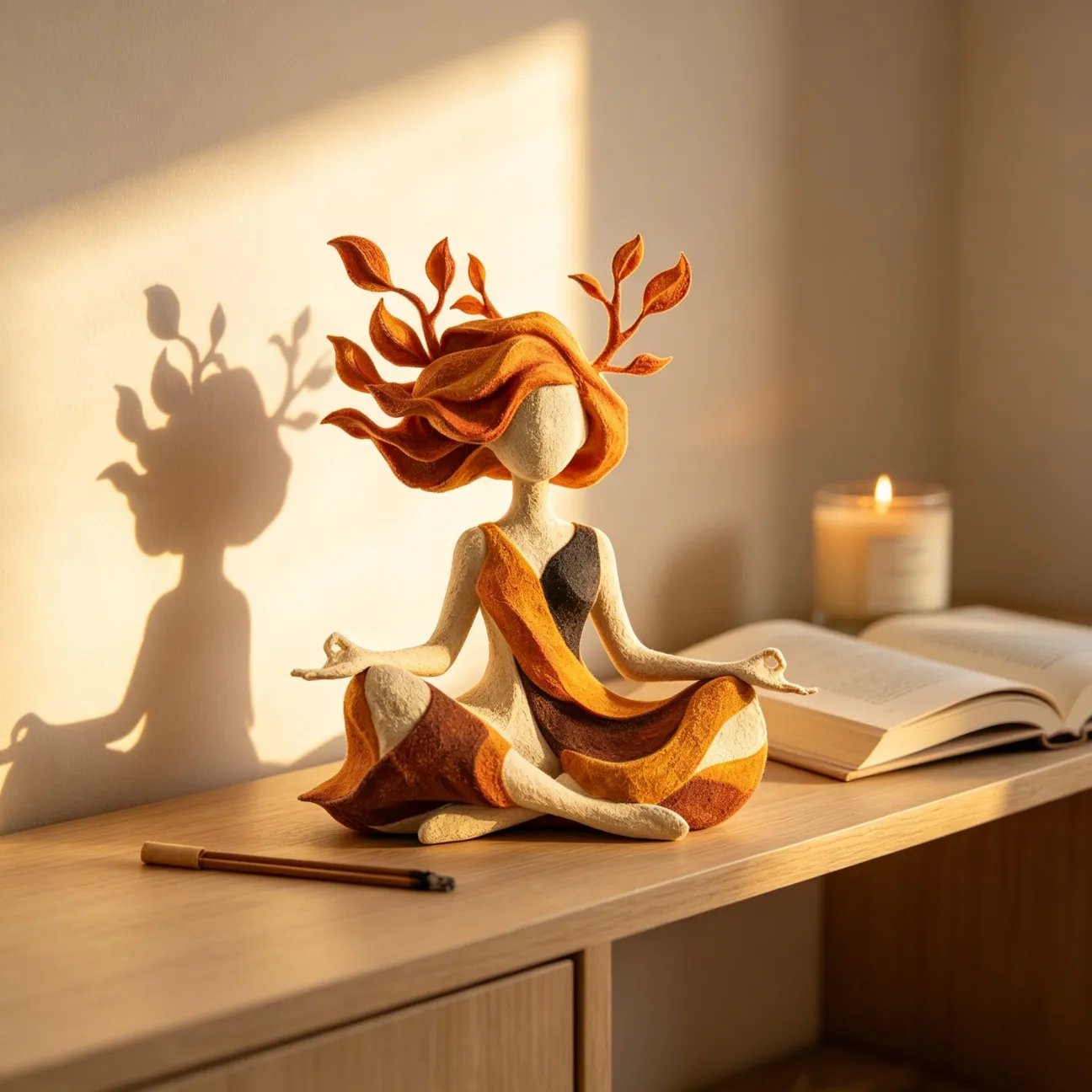 SerenityLeaf™ | Decoratieve Yoga-Figuur