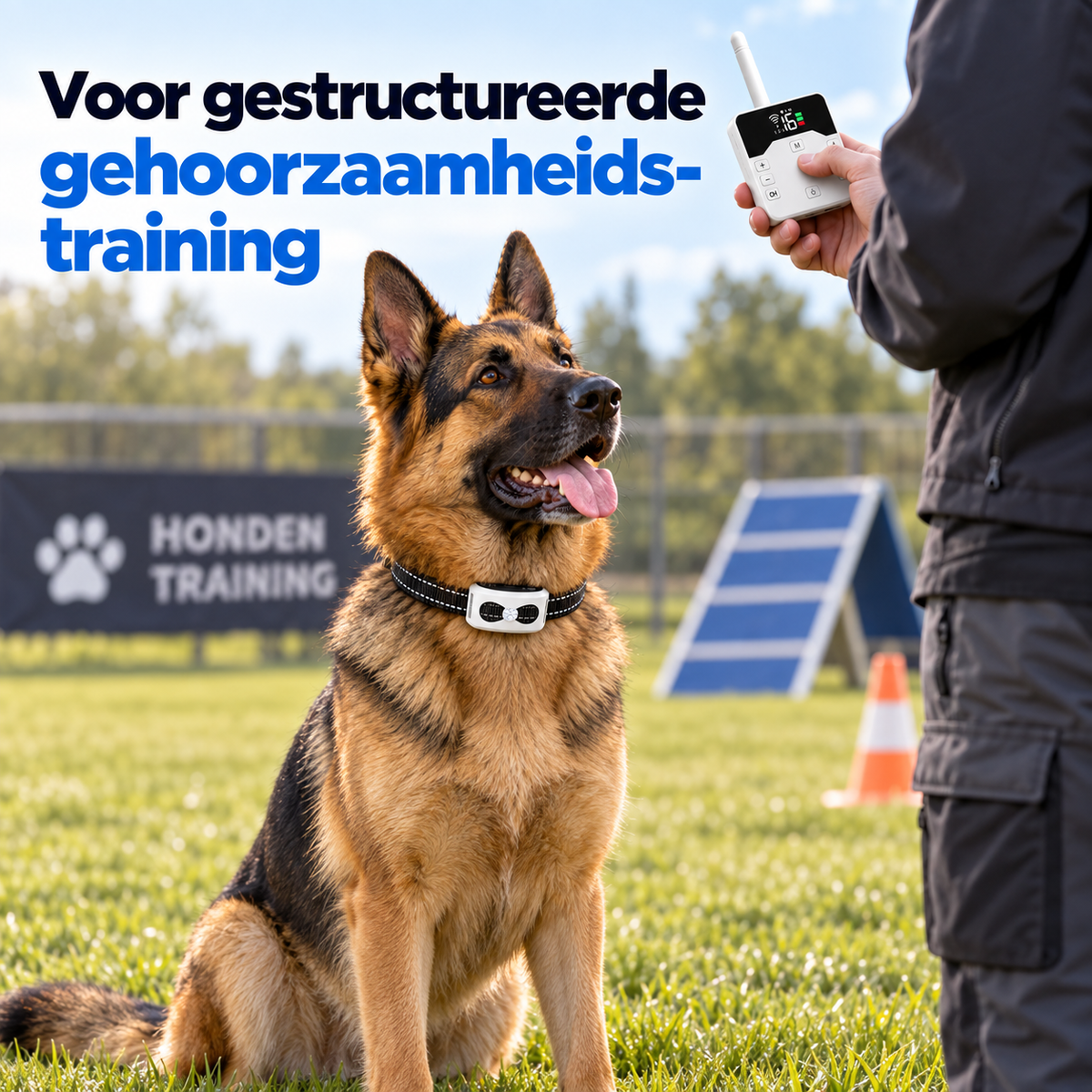 Trainingshalsband Grote Hond – 2-in-1 Draadloze Trainer met Bereik tot 300 m