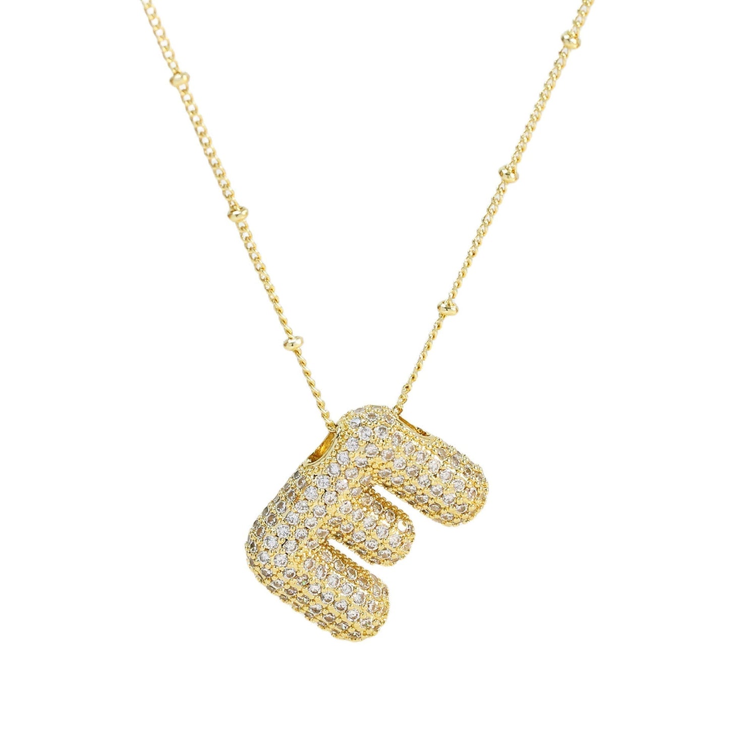 Diamanten Ketting met Letter