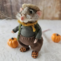 WhiskerWool™ – Handgemaakte, naaldvilt muis