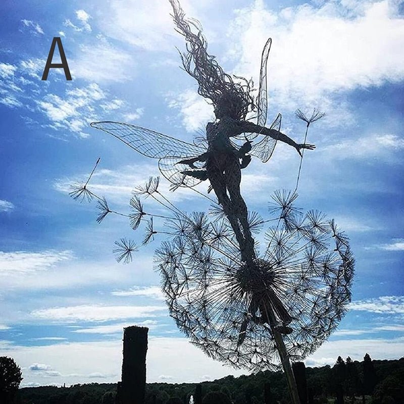 Dansende Fee Standbeeld Staal - FairyDancer™