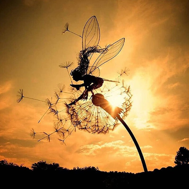 Dansende Fee Standbeeld Staal - FairyDancer™