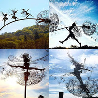 Dansende Fee Standbeeld Staal - FairyDancer™