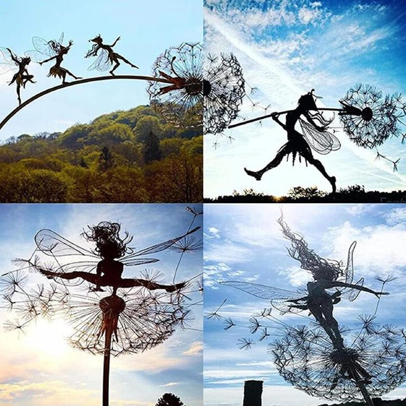Dansende Fee Standbeeld Staal - FairyDancer™