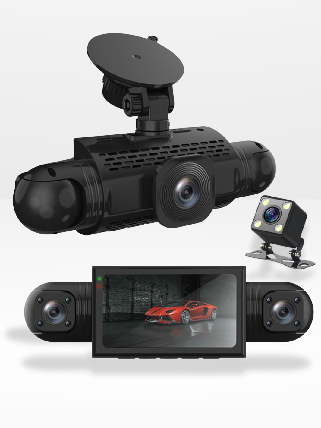 Skanto | 360° Auto Dashcam | DashGard Pro CX360 | Full HD Rijrecorder met Nachtzicht & Parkeerbewaking