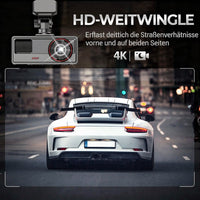 Dashcam voor auto voor en achter | Achteruitrijcamera om te monteren | Auto camera | FahrCam