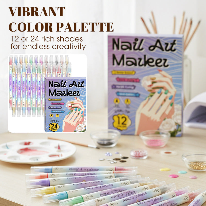 NailArt Glow™ | Dubbelzijdige Nail-Art Marker