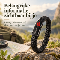 Custom AlertBand | Medische ID Armband voor Sporters & Outdoorliefhebbers