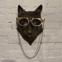 WallCritters – Speelse dierenkop wanddecoratie – Handgeschilderd resin ontwerp