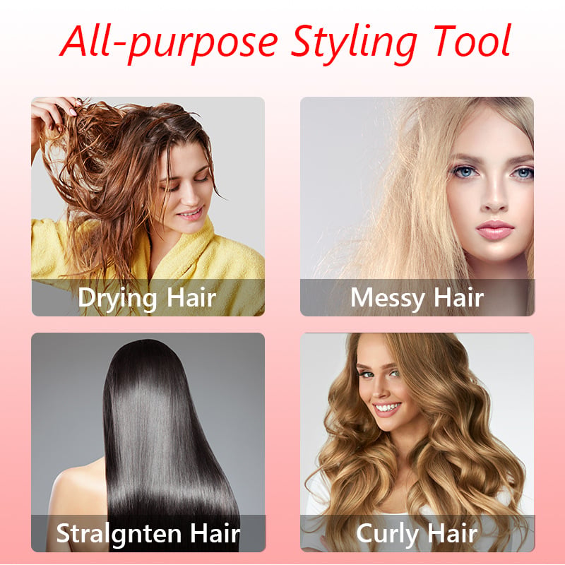 3-in-1 Rotating Hot Air-Hairstyler en Föhn