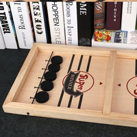 Precisie Puck Battle: Houten IJshockeyspel