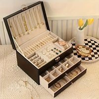 Skanto | Sieradenbox Leren Organizer met Lades