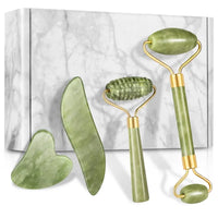 RollPro | Jade Gua Sha Gezichtsmassage Roller Set (4PCS)