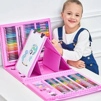ColorSet | Laat de creativiteit van je kind opbloeien met deze 208-delige kunstset