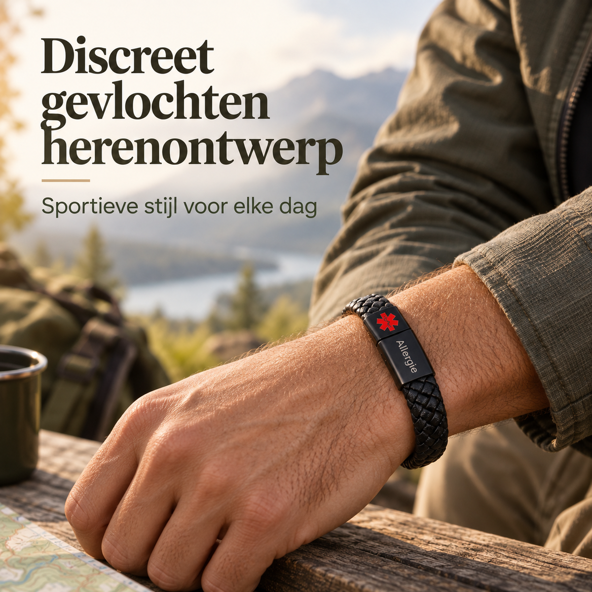 Custom AlertBand | Medische ID Armband voor Sporters & Outdoorliefhebbers