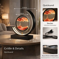 Deko LED Tafellamp | Moderne Designer Lamp | Zandbeeld om te Draaien | SandScape