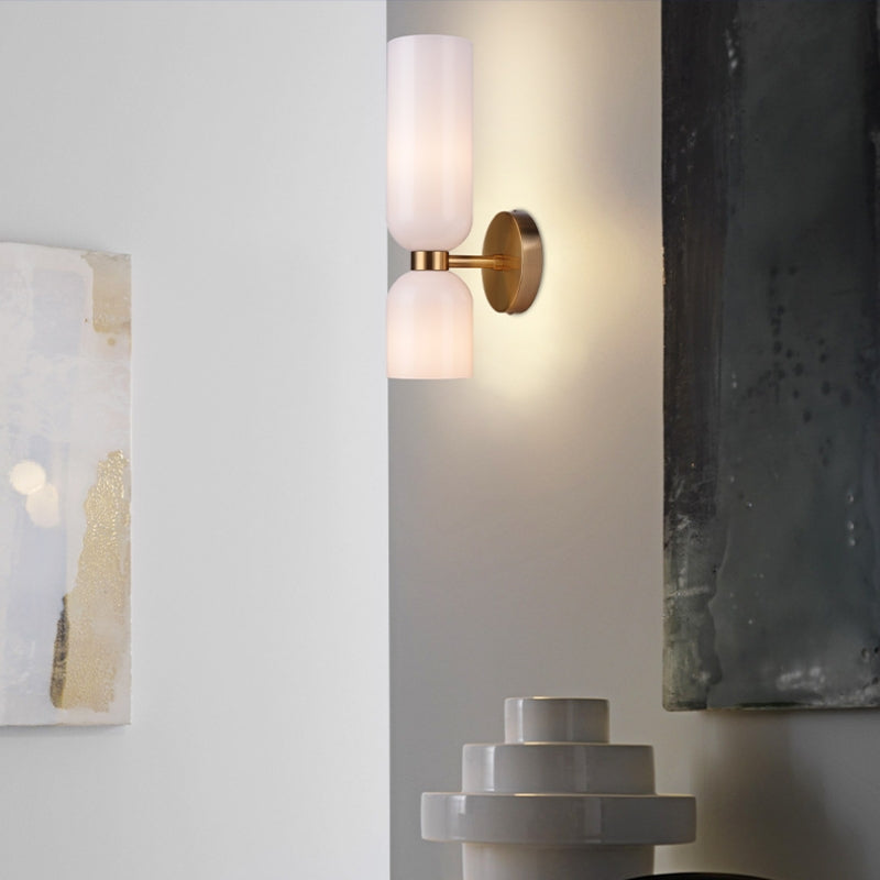 Velora Nordic Dubbele Glazen Wandlamp