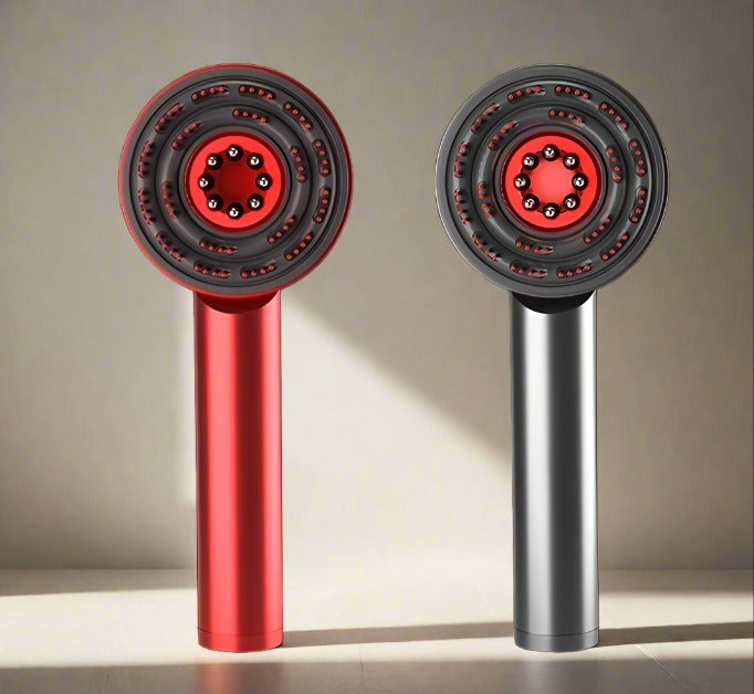 Thera Hoofdhuidmassagekam | Hair Renewal & Red Light Therapy, Verjong je hoofdhuid en haar met een masserende kam met roodlichttherapie.