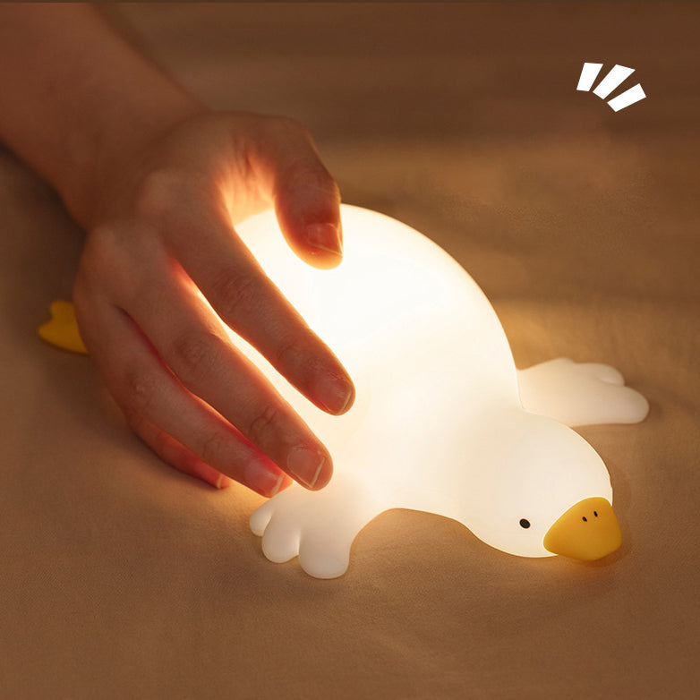 Grote Witte Gans Tap Tap LED Nachtlamp